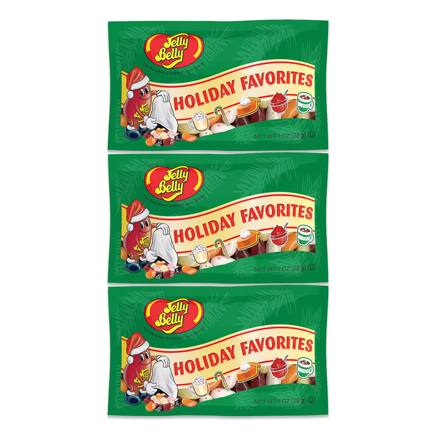 Jelly Belly Holiday Favorites 1oz Pack of 3