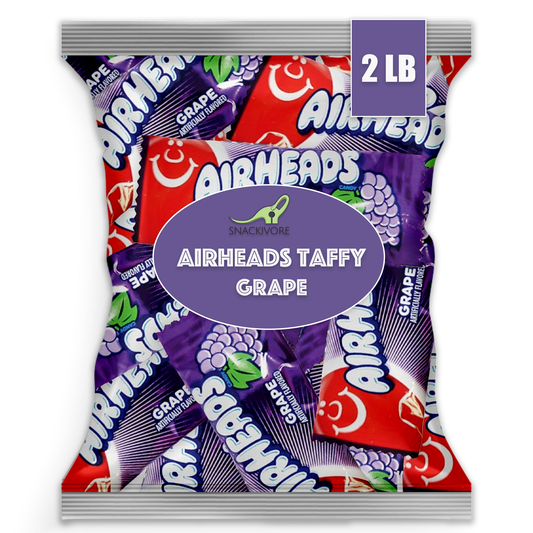 Airheads Taffy Grape Bulk 2lb Bag