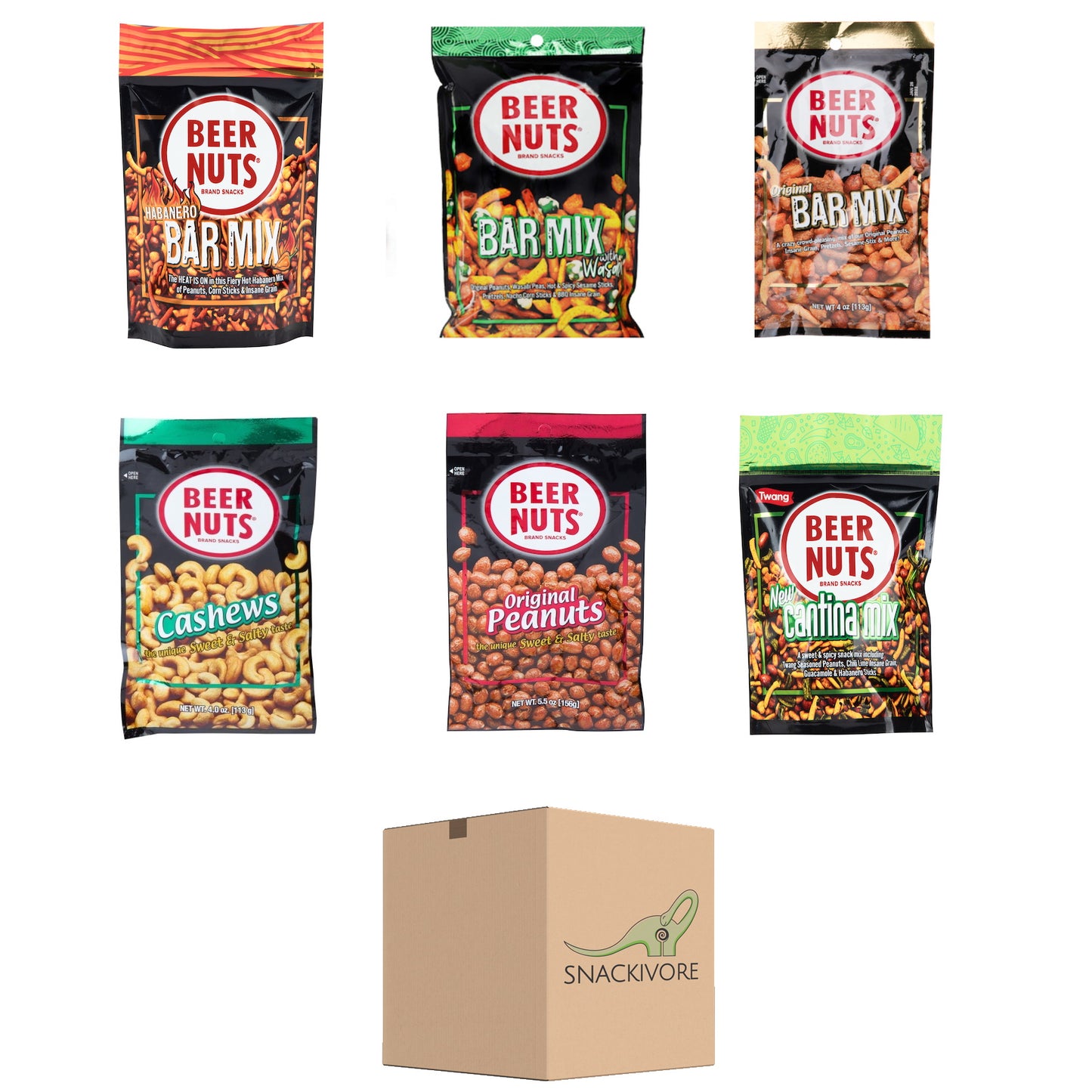 Beer Nuts 6 Pack Variety