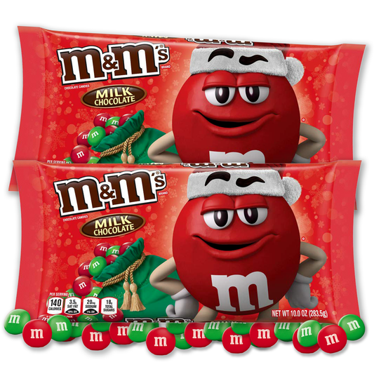 M&M Christmas Milk Chocolate Pack of 2