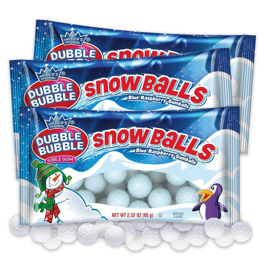 Dubble Bubble Snowballs 2.32 ounce Pack of 3