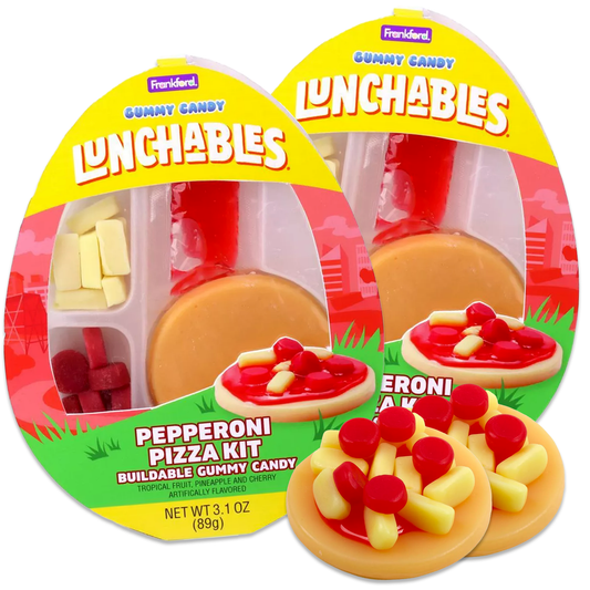 Kraft Lunchables Gummy Candy Pizza Easter Eggs 2 Pack. Lunchables Pizza Gummy Foods, Pizza Gummy Candy, Pizza Lunchables, Gummy Pizza, Easter Candy Eggs, Easter Candies Bulk, Easter Basket Candy.