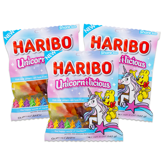 Haribo Unicorn-I-Licious, 5 Ounce, Pack of 3