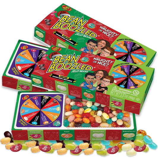 Jelly Belly Naughty or Nice Christmas Spinners 3.5oz Pack of 2