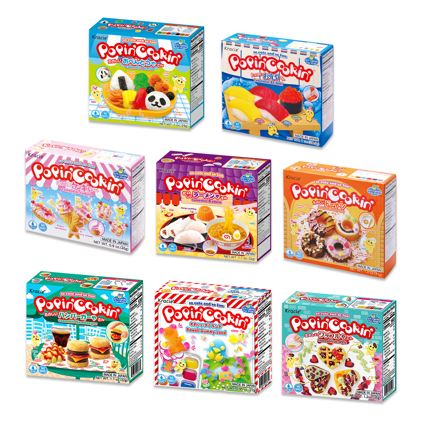 Kracie Popin Cookin Variety Pack of 8