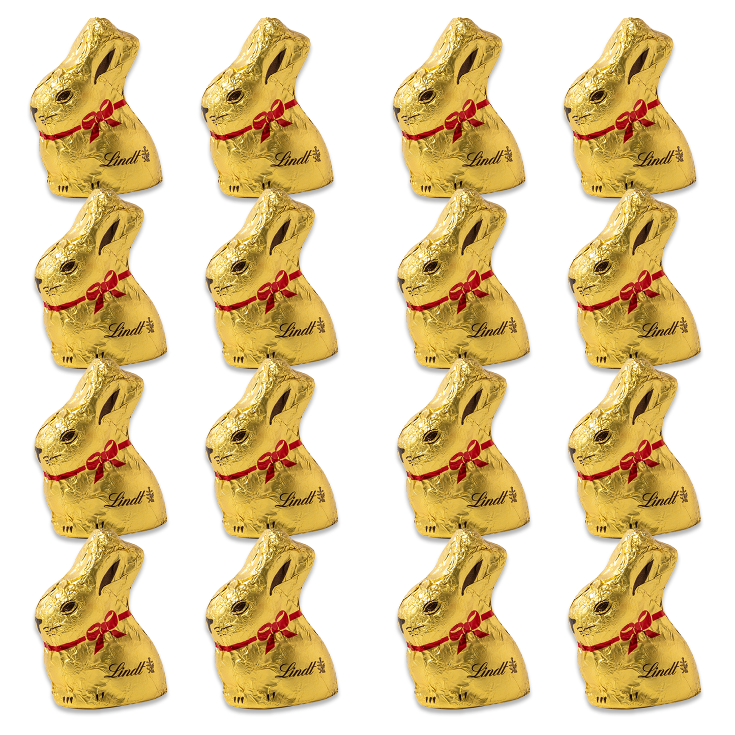 Milk Chocolate Easter Chocolate Bunny Mini 16 Pack. Chocolate Easter Bunny Candy, Gold Bunny, Easter Bunny Chocolate Bulk, Chocolate Bunnies Bulk 16 Pack of 0.34oz Bunnies