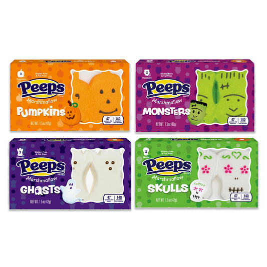 Halloween Peeps Variety Pack of 4 3 of each (Total of 12 Peeps)