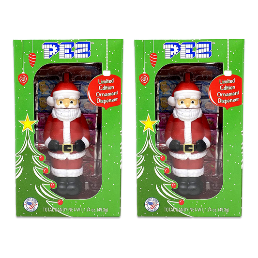 Pez Santa Ornament Gift Box Pack of 2