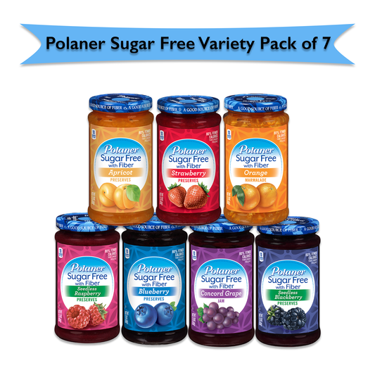 Polaner Sugar Free Variety Pack of 7 Flavors