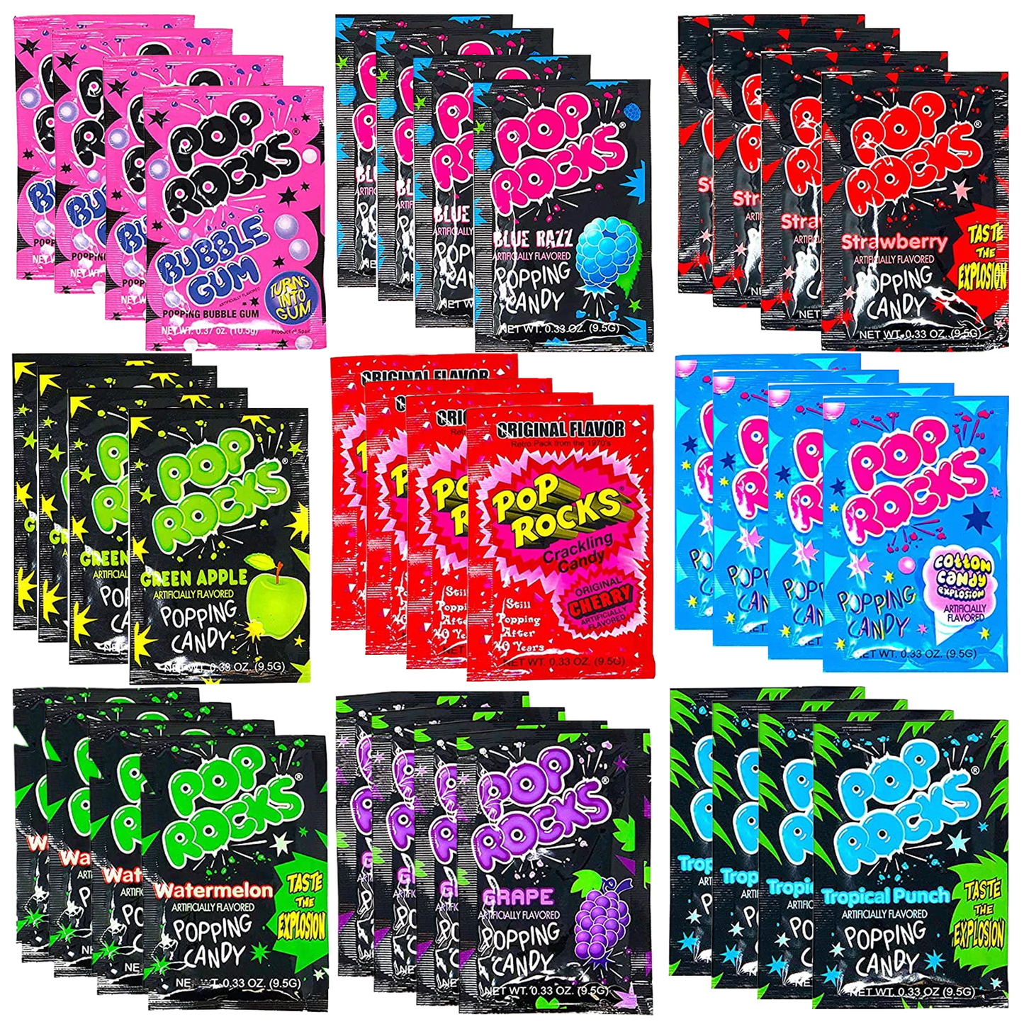 Pop Rocks Variety Pack of 36