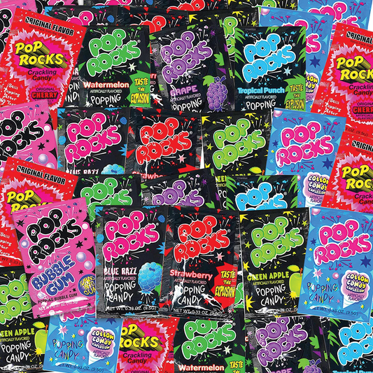 Pop Rocks Variety 216 Pack- 24 each of 9 flavors