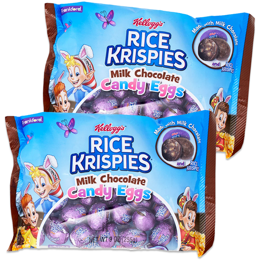 Rice Krispies Easter Chocolate Eggs 2 Pack x 9oz Bags of Easter Candy Bulk. Easter Egg Candy, Easter Snacks, Chocolate Easter Eggs, Chocolate Easter Candy, Bulk Chocolates