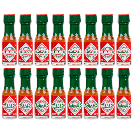 Tabasco Sauce Mini Hot Sauce Bottles- 16 Pack of Mini Hot Sauce Bottle. Travel Hot Sauce, Mini Tabasco Sauce Bottles.