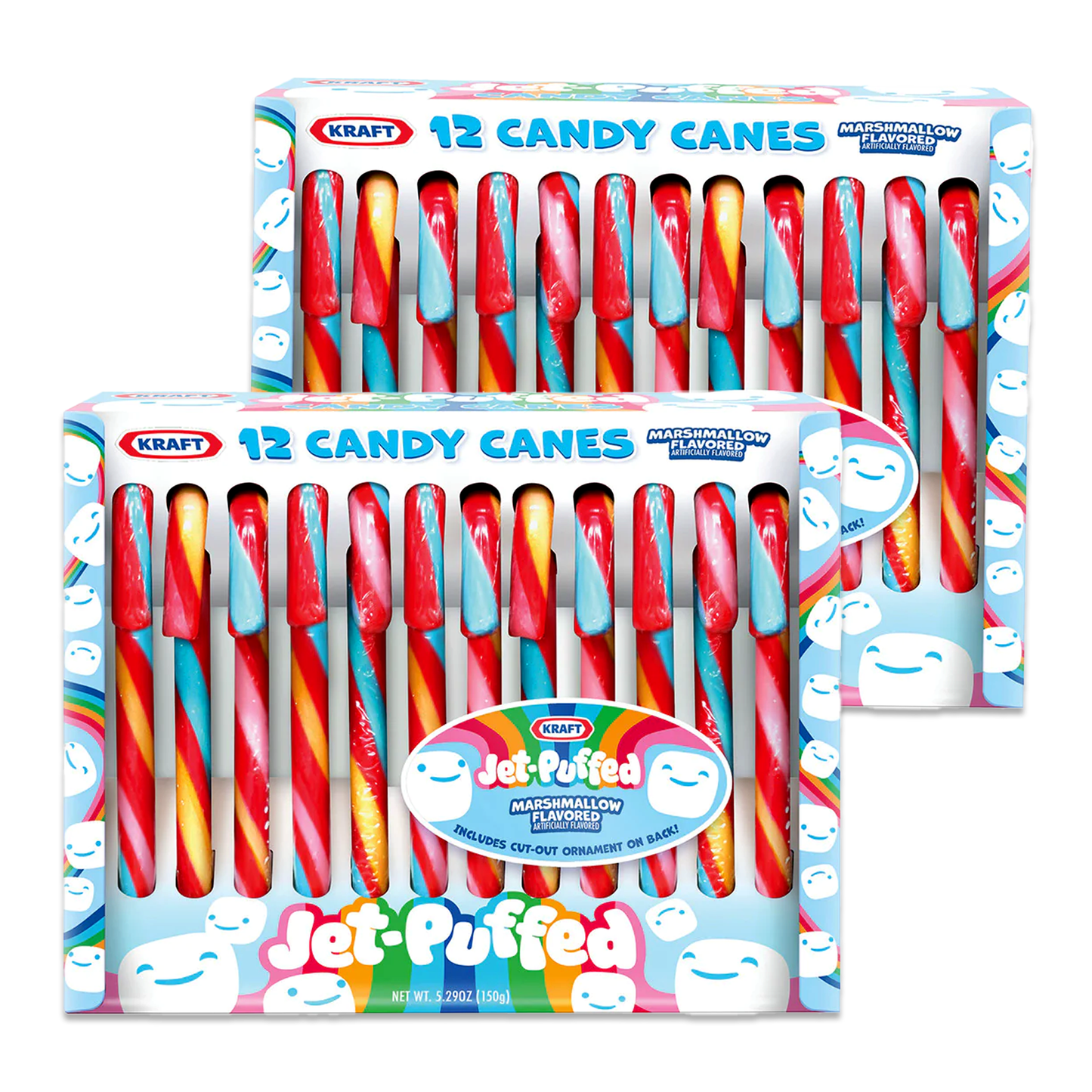 Jet Puffed Candy Canes Pack of 2