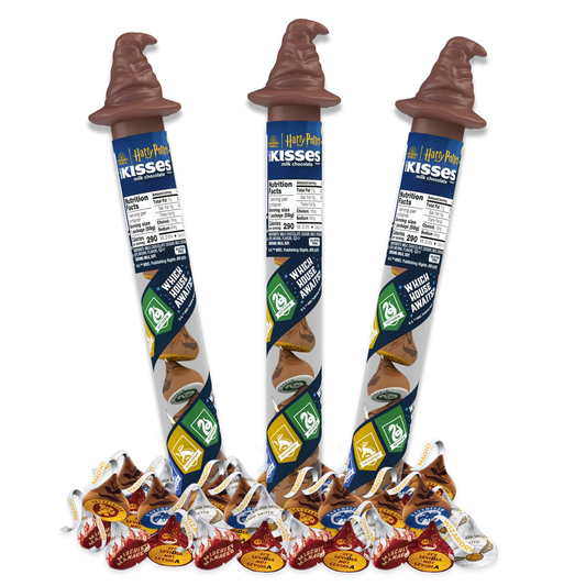 Harry Potter Hershey Kisses Candy Cane Tube Pack of 3