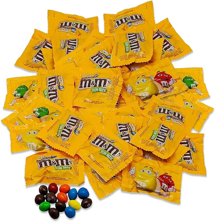M and M's Peanut Funsize Individually Wrapped 2lbs