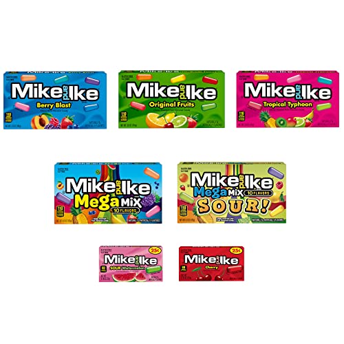 Mike and Ike Variety 5 Pack Plus 2 Mini Boxes