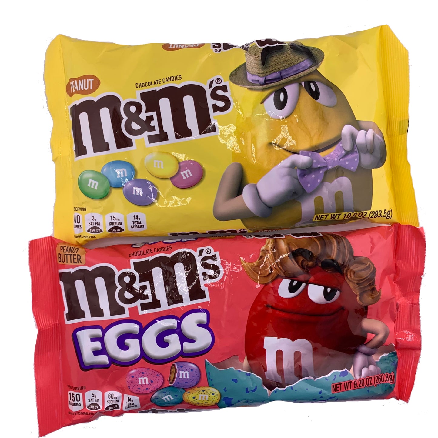 Easter M&M's Eggs Bulk Easter Candy Variety Pack of Peanut and Peanut Butter M&Ms Easter Eggs. Chocolate Easter Candy for Easter Eggs by Inspired Candy.