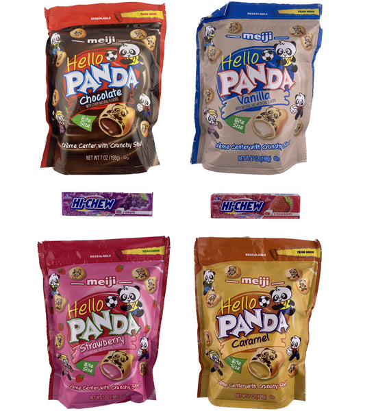 Hello Panda Variety 4 Pack Plus 2 Hi Chew